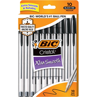 Bic Cristal Pens Xtra Smooth 10pk