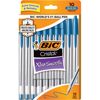 Image of Bic Cristal Pens Xtra Smooth 10pk -  1