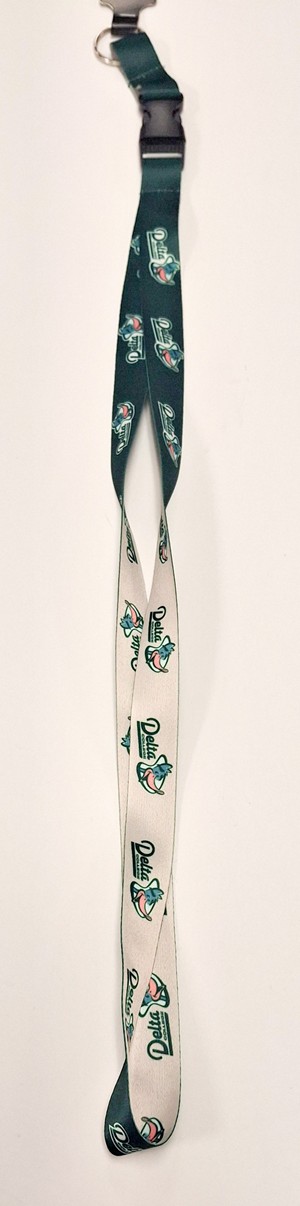 Dual Graphic Sublimated Lanyard with Mascot - main view