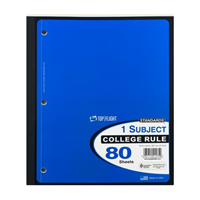 1 Subject Wireless College Ruled Notebook