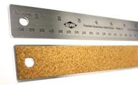 RULER Alvin Corked Back Metal 18"