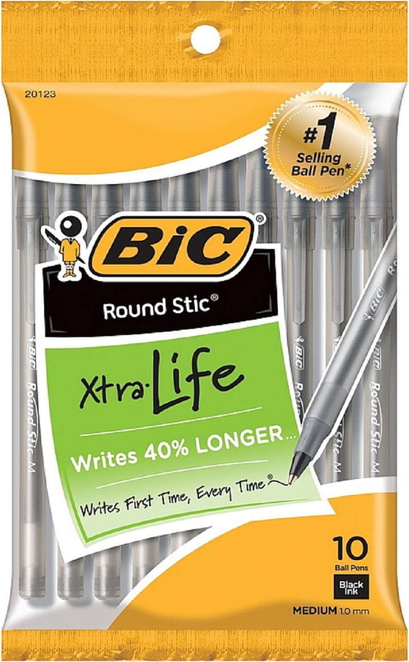 Bic Round Stic Xtra Life Pens 10pk Delta College Bookstore