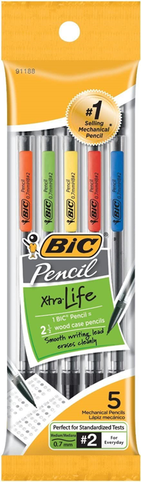 Bic Xtra Smooth .7mm Pencils 5pk
