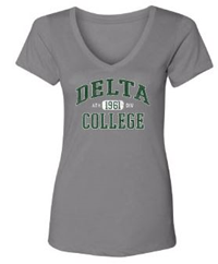 DELTA ESS Ladies V-Neck Interlock Soft B