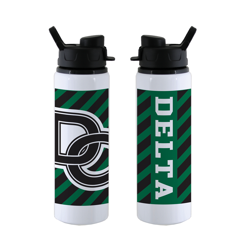 Delta Aluminum Water Bottle 20 oz. Delta College Bookstore