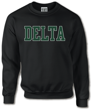 Double Layered Crew with Applique -  1