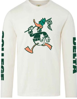 Delta Mascot Long Sleeve Tee