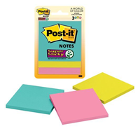 Image of Post-It Notes, 3x3 3pk -  1