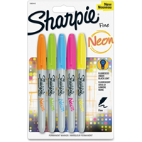 Sharpie Fine Tip Markers Neon 5pk